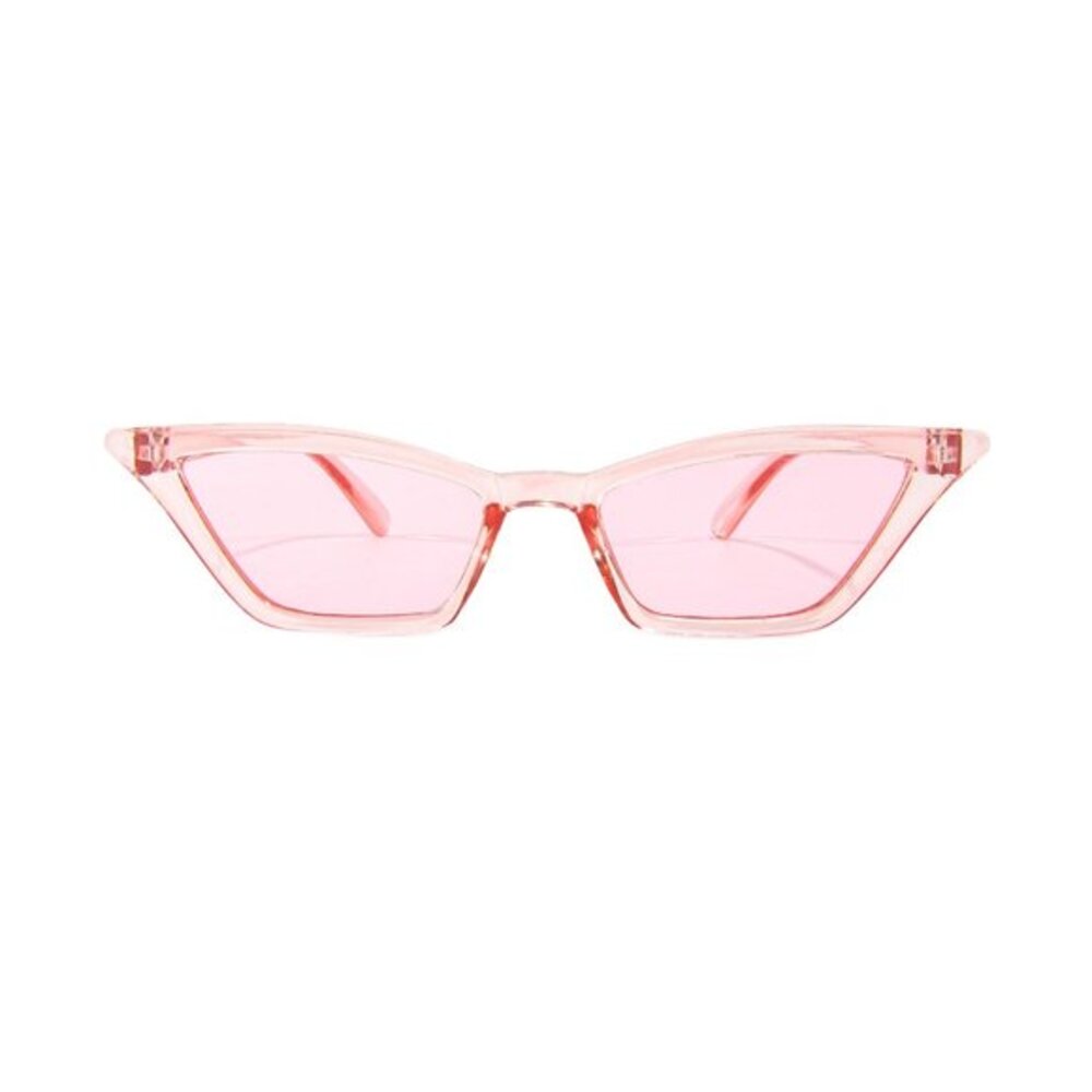 Pink Transparent Cat Eye Cateye Sunglasses UV Protection